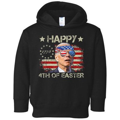 Joe Biden 4th Of July Happy 4th Of Easter Us Flag Toddler Hoodie