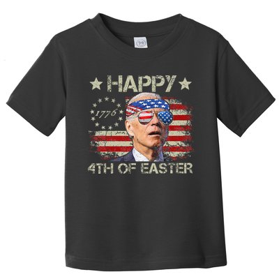 Joe Biden 4th Of July Happy 4th Of Easter Us Flag Toddler T-Shirt