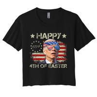 Joe Biden 4th Of July Happy 4th Of Easter Us Flag Crop Top