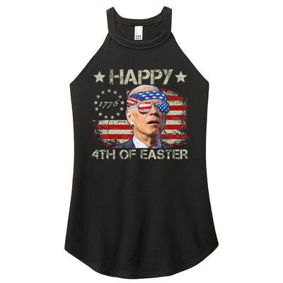 Joe Biden 4th Of July Happy 4th Of Easter Us Flag Women's Perfect Tri Rocker Tank