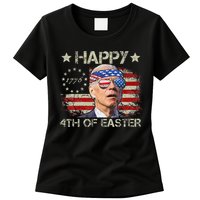Joe Biden 4th Of July Happy 4th Of Easter Us Flag Womens T-Shirt