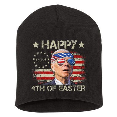 Joe Biden 4th Of July Happy 4th Of Easter Us Flag Short Acrylic Beanie