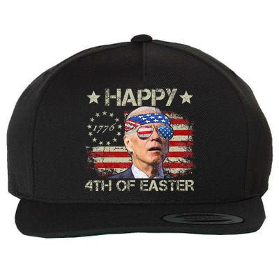Joe Biden 4th Of July Happy 4th Of Easter Us Flag Wool Snapback Cap