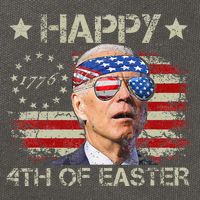 Joe Biden 4th Of July Happy 4th Of Easter Us Flag Cotton Canvas Backpack