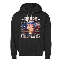 Joe Biden 4th Of July Shirts Happy 4th Of Easter American US Flag Garment-Dyed Fleece Hoodie