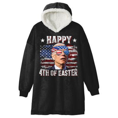 Joe Biden 4th Of July Shirts Happy 4th Of Easter American US Flag Hooded Wearable Blanket