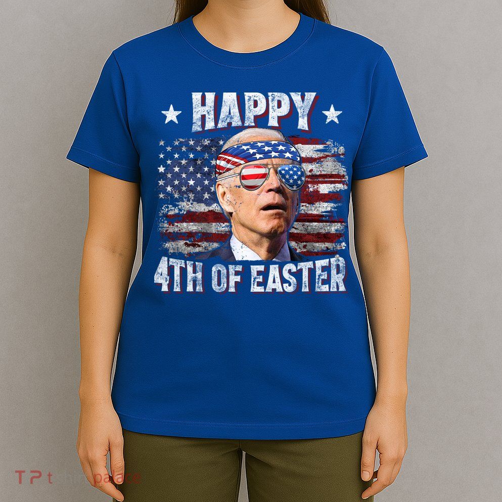 Joe Biden 4th Of July Shirts Happy 4th Of Easter American US Flag T-Shirt