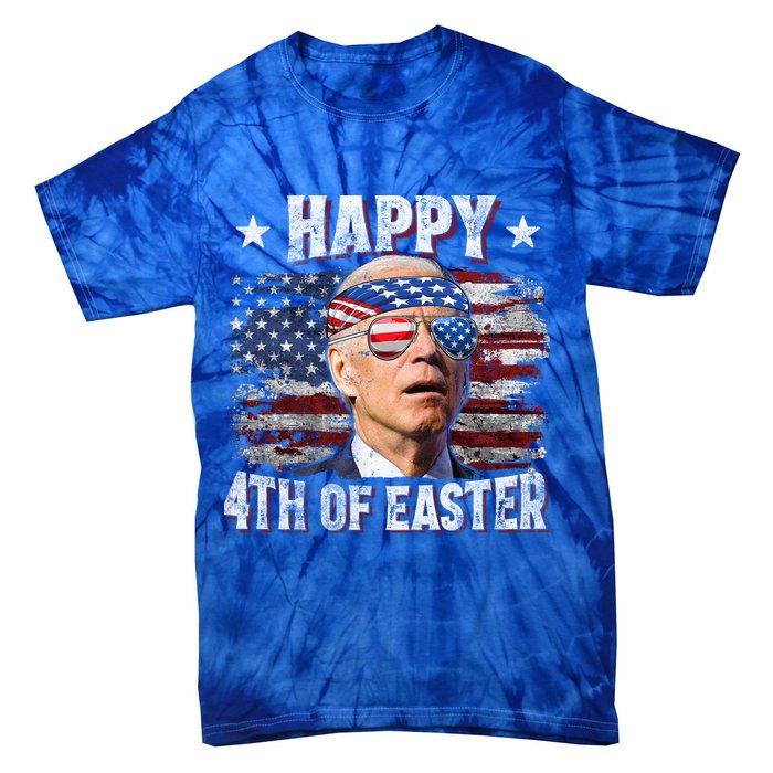 Joe Biden 4th Of July Shirts Happy 4th Of Easter American US Flag Tie-Dye T-Shirt