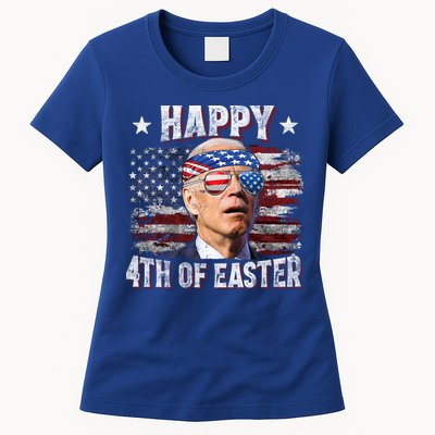 Joe Biden 4th Of July Shirts Happy 4th Of Easter American US Flag Womens T-Shirt