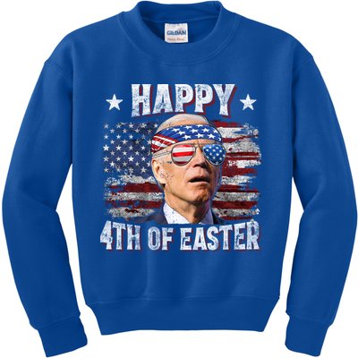 Joe Biden 4th Of July Shirts Happy 4th Of Easter American US Flag Kids Sweatshirt