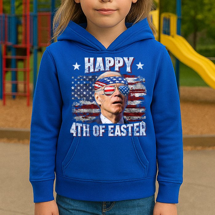 Joe Biden 4th Of July Shirts Happy 4th Of Easter American US Flag Kids Hoodie