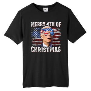 Joe Biden 4th Of July Shirts Merry 4th Of Christmas American US Flag Tall Fusion ChromaSoft Performance T-Shirt