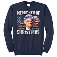 Joe Biden 4th Of July Shirts Merry 4th Of Christmas American US Flag Sweatshirt