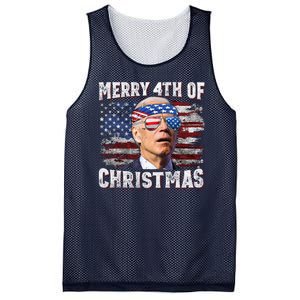 Joe Biden 4th Of July Shirts Merry 4th Of Christmas American US Flag Mesh Reversible Basketball Jersey Tank