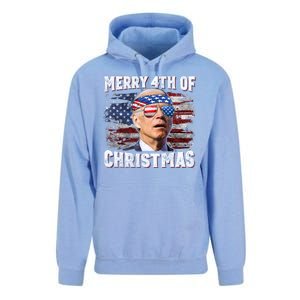 Joe Biden 4th Of July Shirts Merry 4th Of Christmas American US Flag Unisex Surf Hoodie