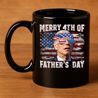 Joe Biden 4th Of July Shirts Merry 4th Of Fathers Day American US Flag 11oz C Handle Ceramic Mug