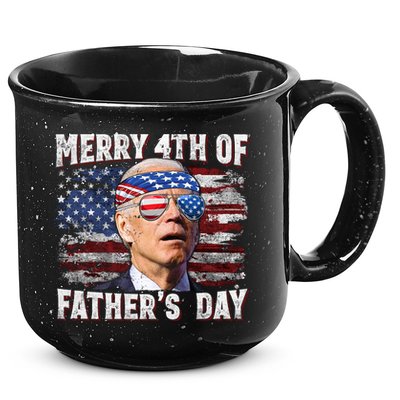 Joe Biden 4th Of July Shirts Merry 4th Of Fathers Day American US Flag 15oz Campfire Ceramic Mug