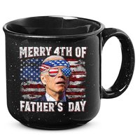 Joe Biden 4th Of July Shirts Merry 4th Of Fathers Day American US Flag 15oz Campfire Ceramic Mug