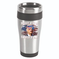 Joe Biden 4th Of July Shirts Merry 4th Of Fathers Day American US Flag 16oz Travel Tumbler