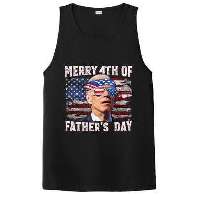 Joe Biden 4th Of July Shirts Merry 4th Of Fathers Day American US Flag PosiCharge Competitor Tank