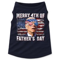 Joe Biden 4th Of July Shirts Merry 4th Of Fathers Day American US Flag Doggie Tank
