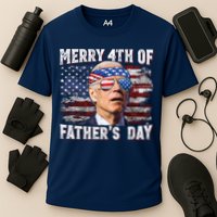 Joe Biden 4th Of July Shirts Merry 4th Of Fathers Day American US Flag Cooling Performance Crew T-Shirt