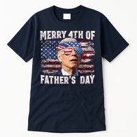 Joe Biden 4th Of July Shirts Merry 4th Of Fathers Day American US Flag Tall T-Shirt