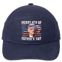 Joe Biden 4th Of July Shirts Merry 4th Of Fathers Day American US Flag 7-Panel Snapback Hat