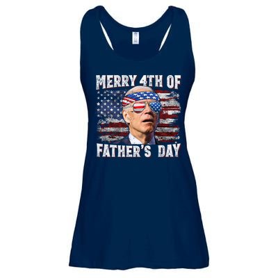 Joe Biden 4th Of July Shirts Merry 4th Of Fathers Day American US Flag Ladies Essential Flowy Tank