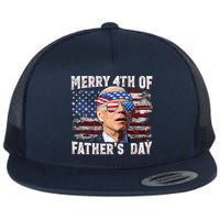 Joe Biden 4th Of July Shirts Merry 4th Of Fathers Day American US Flag Flat Bill Trucker Hat