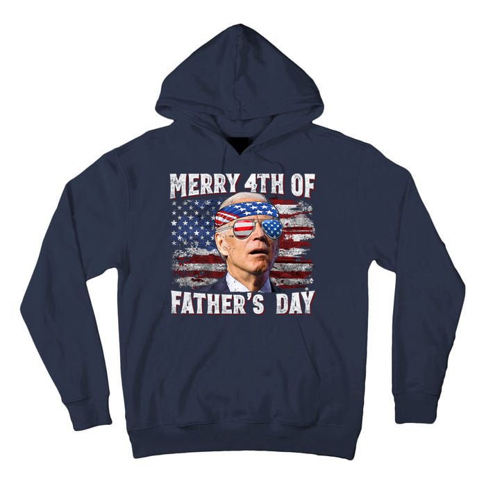 Joe Biden 4th Of July Shirts Merry 4th Of Fathers Day American US Flag Tall Hoodie