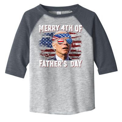 Joe Biden 4th Of July Shirts Merry 4th Of Fathers Day American US Flag Toddler Fine Jersey T-Shirt
