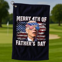 Joe Biden 4th Of July Shirts Merry 4th Of Fathers Day American US Flag Golf Towel