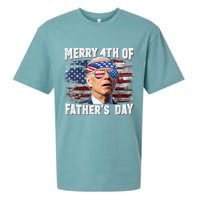 Joe Biden 4th Of July Shirts Merry 4th Of Fathers Day American US Flag Sueded Cloud Jersey T-Shirt