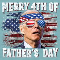 Joe Biden 4th Of July Shirts Merry 4th Of Fathers Day American US Flag Sueded Cloud Jersey T-Shirt