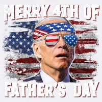 Joe Biden 4th Of July Shirts Merry 4th Of Fathers Day American US Flag Garment-Dyed Sweatshirt