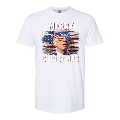 Joe Biden 4th Of July Shirts Merry Christmas American US Flag Softstyle® CVC T-Shirt