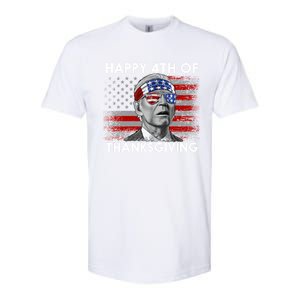 Joe Biden 4th Of July Happy 4th Of Thanksgiving Gift Softstyle CVC T-Shirt