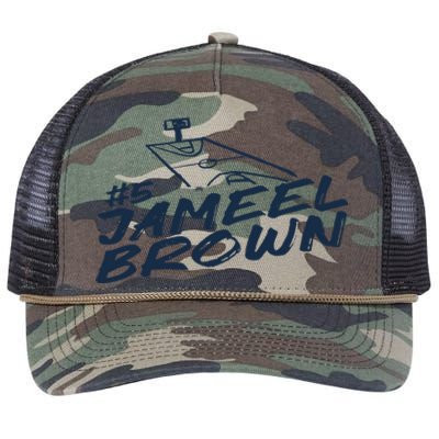 Jameel Brown 5 Chalk Retro Rope Trucker Hat Cap