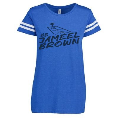 Jameel Brown 5 Chalk Enza Ladies Jersey Football T-Shirt