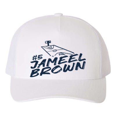 Jameel Brown 5 Chalk Yupoong Adult 5-Panel Trucker Hat