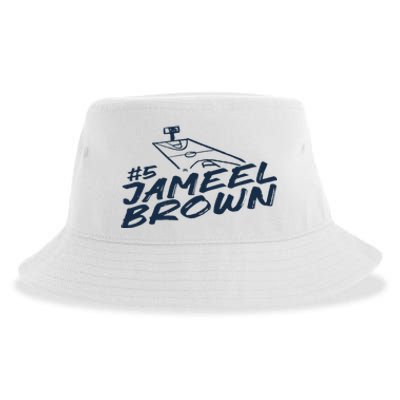 Jameel Brown 5 Chalk Sustainable Bucket Hat