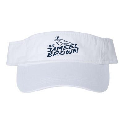 Jameel Brown 5 Chalk Valucap Bio-Washed Visor