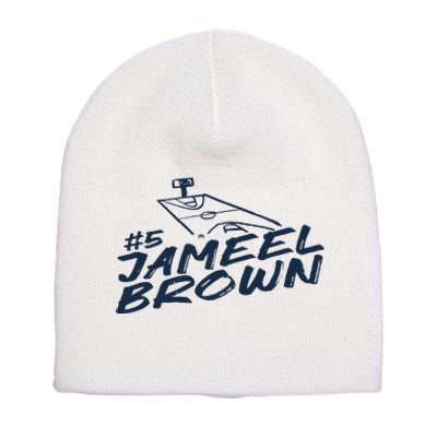 Jameel Brown 5 Chalk Short Acrylic Beanie