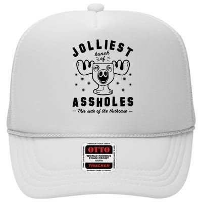 Jolliest Bunch Assholes Nuthouse High Crown Mesh Back Trucker Hat