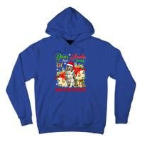 Just Bring Australian Shepherds Christmas Flowers Santa Dog Gift Tall Hoodie