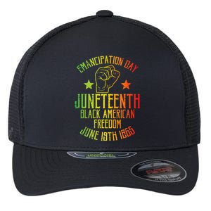 Juneteenth Black American Freedom June 19th Emancipation Day Flexfit Unipanel Trucker Cap