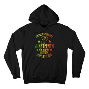 Juneteenth Black American Freedom June 19th Emancipation Day Hoodie