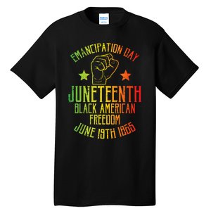 Juneteenth Black American Freedom June 19th Emancipation Day Tall T-Shirt