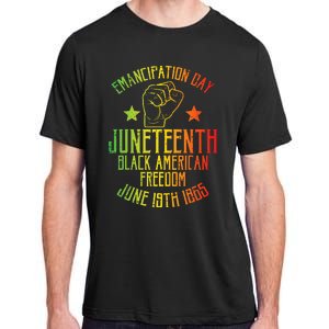 Juneteenth Black American Freedom June 19th Emancipation Day Adult ChromaSoft Performance T-Shirt